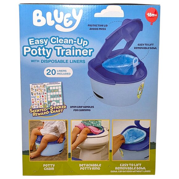 Bluey Potty Trainer Easy Clean-Up 3-in-1 with 20 Disposable Liner Bags - Picture 3 of 12